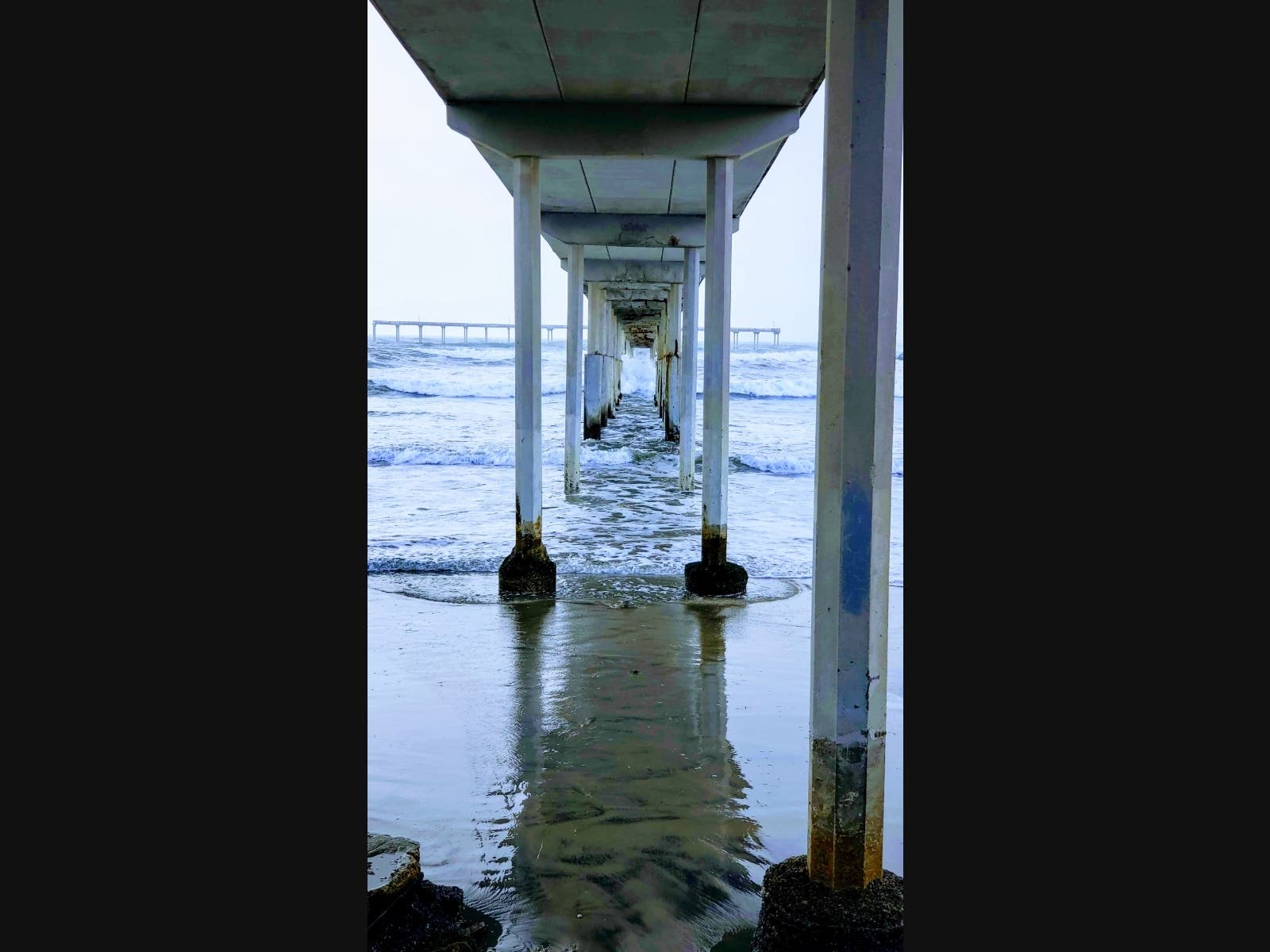 The Ocean Beach Pier in San Diego, California. 