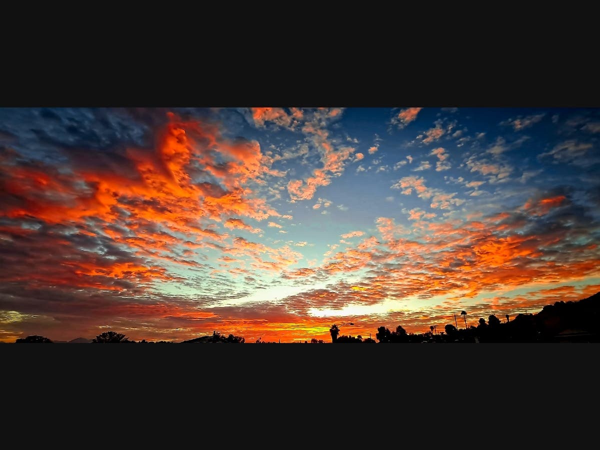 Sunrise in Santee, California. 