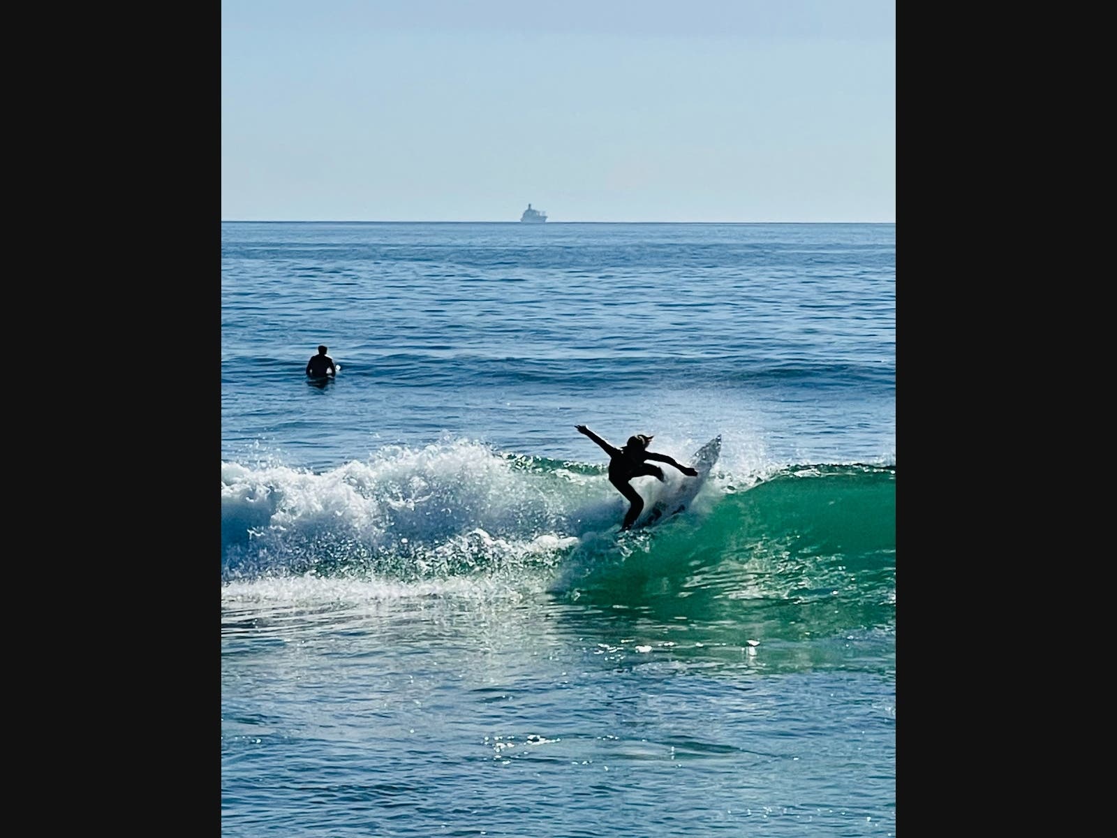 Surfers in Carlsbad, California. 