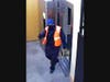 The robber was described as a 6-foot-tall heavyset​ man in his early 50s, according to the FBI. He was wearing a dark jumpsuit, dark gloves, dark shoes, dark neck gator, blue hat, safety glasses and an orange safety vest.