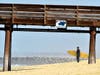 A surfer in Imperial Beach, California. 