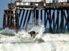 A surfer in Imperial Beach, California. 