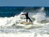 A surfer in Imperial Beach, California. 