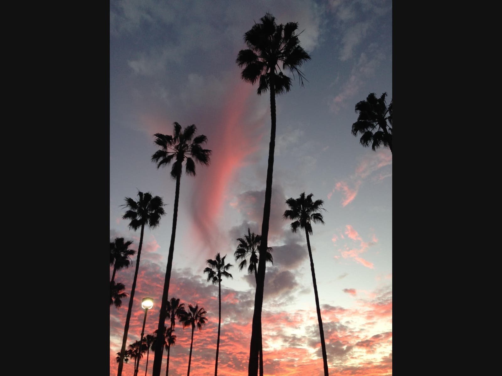 Sunset in Carlsbad, California. 