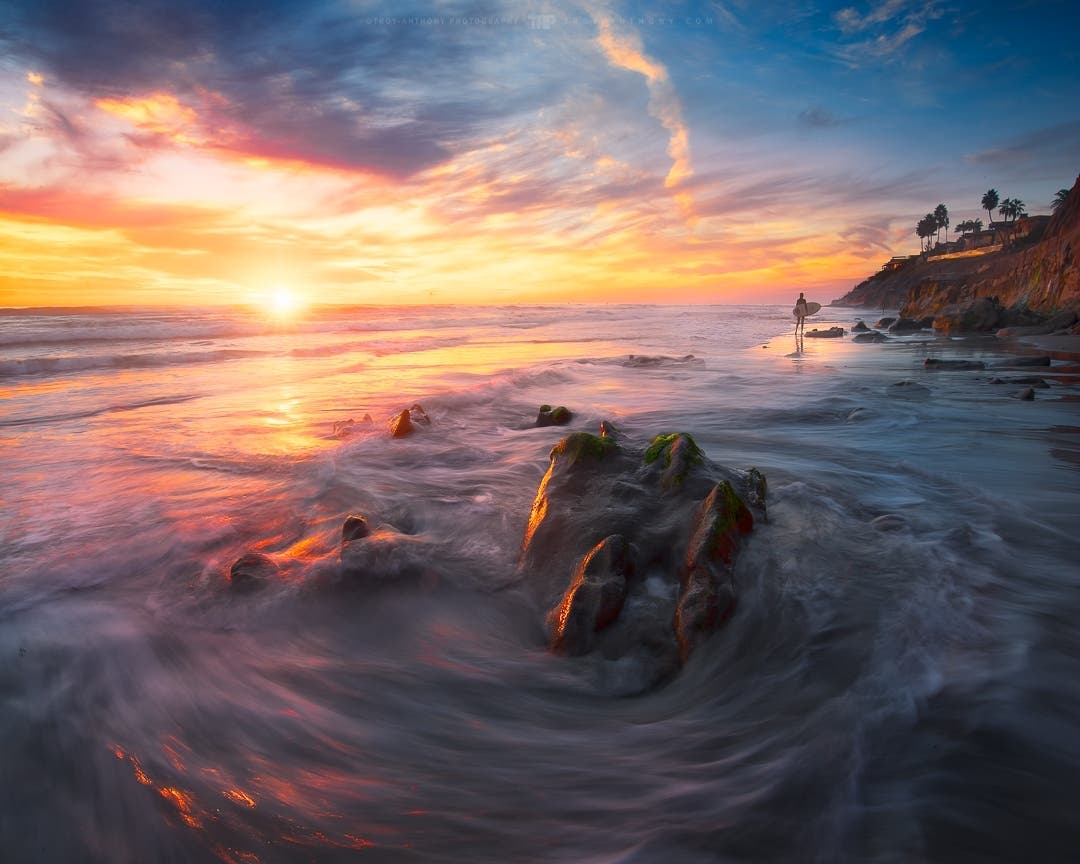 Terramar Beach​ in Carlsbad, California. 