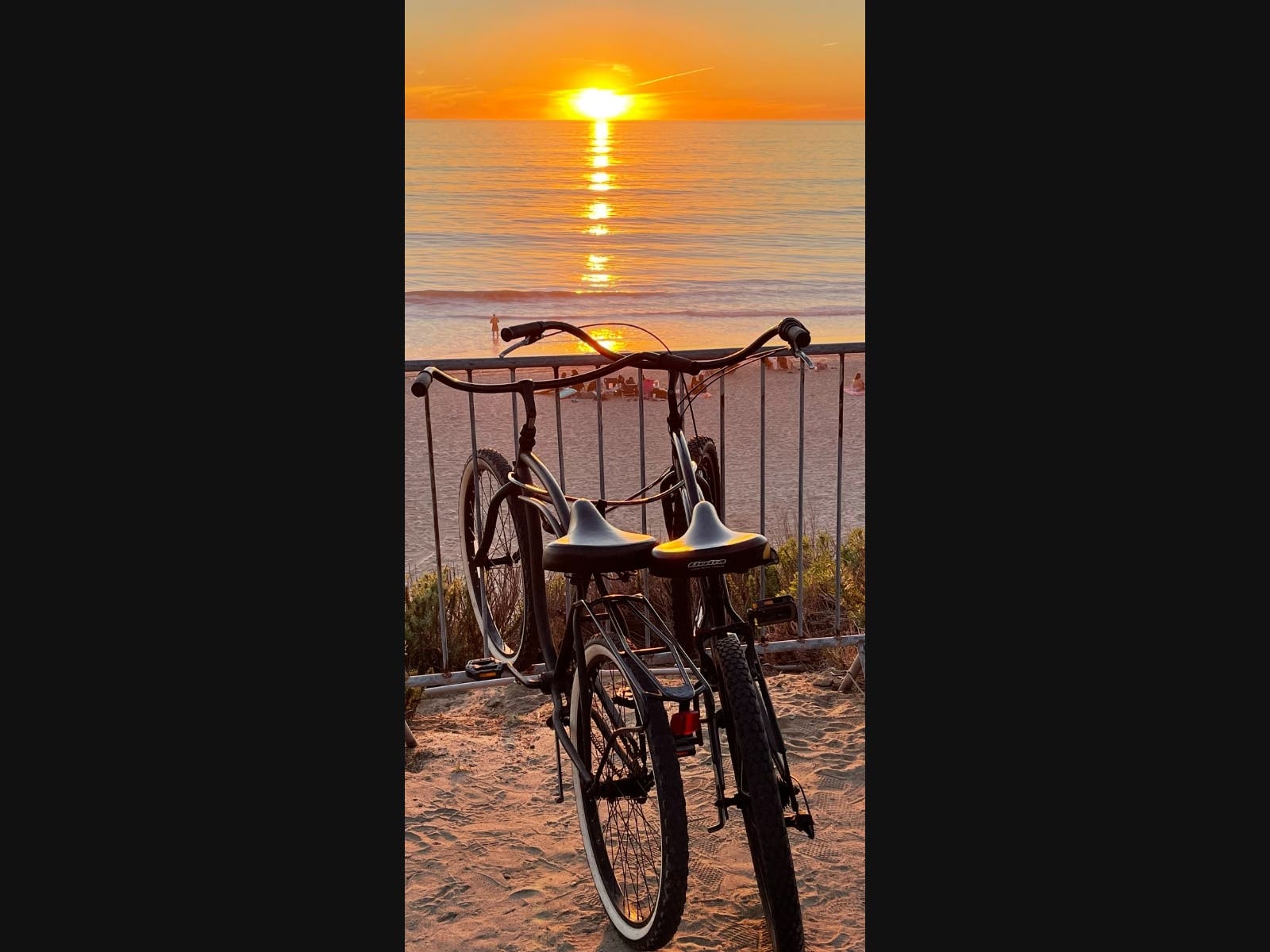 Sunset at South Carlsbad State Beach.