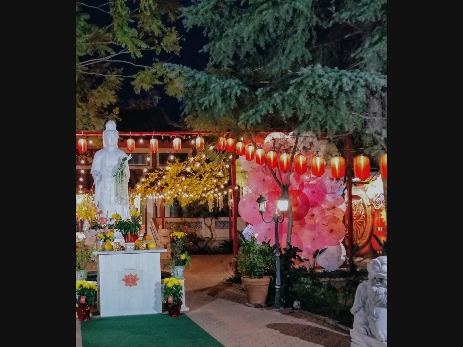 The New Year celebration ​at Van Hanh Temple​ in Santee, California. 