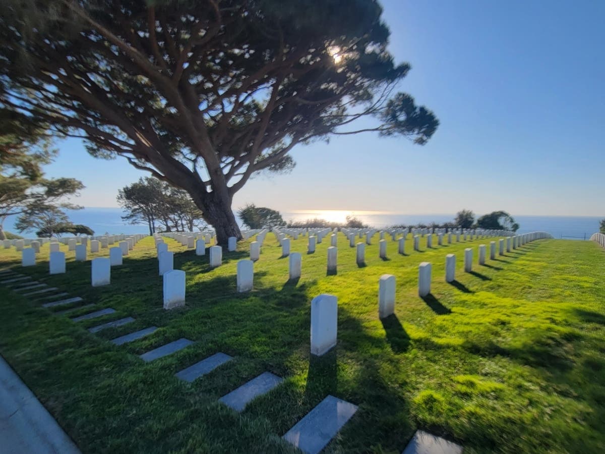 Fort Rosecrans National Cemetery in San Diego, California. 