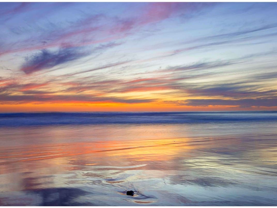Sunset in Carlsbad, California. 