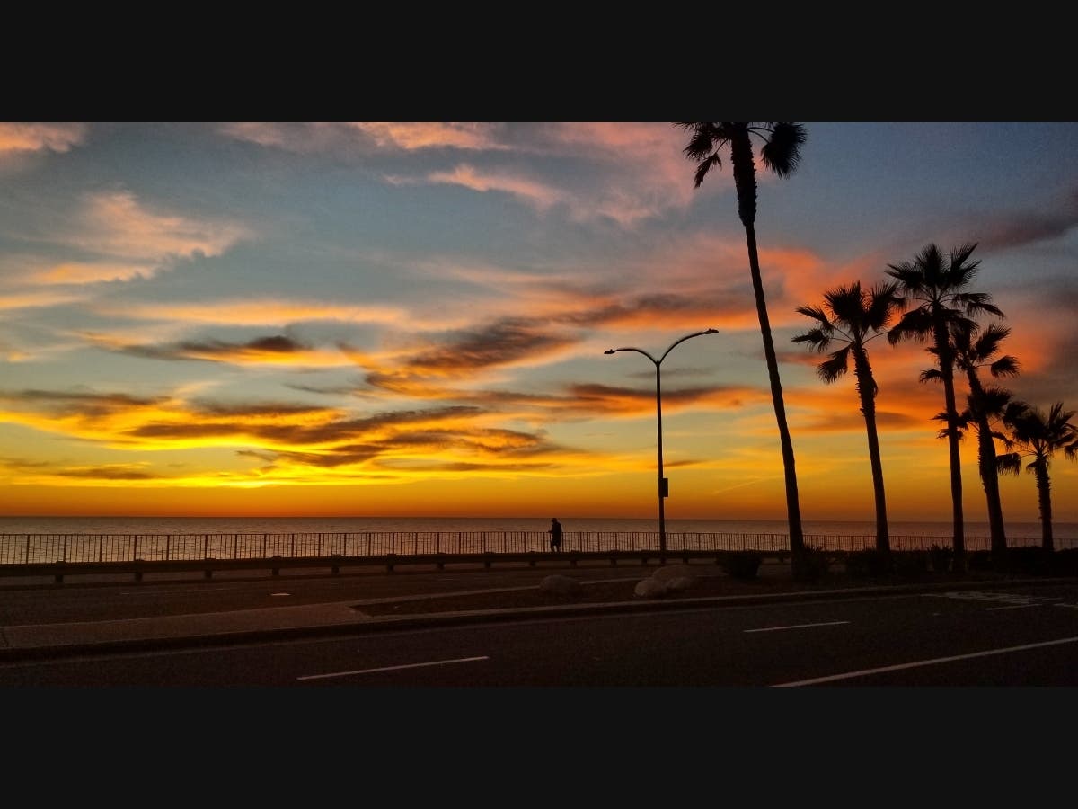 Sunset in Carlsbad, California. 