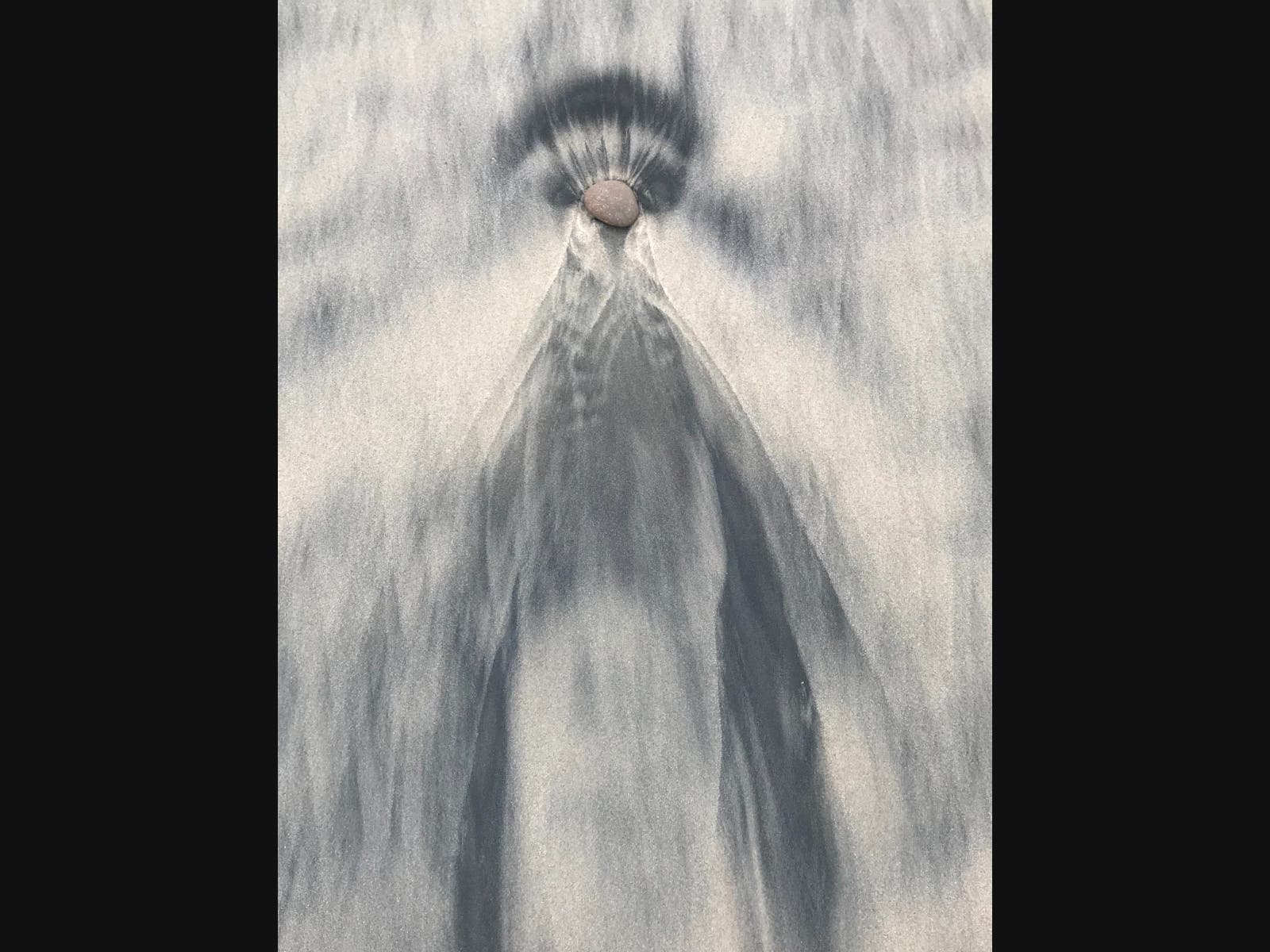 Sand at Grandview Beach​ in Encinitas, California. 