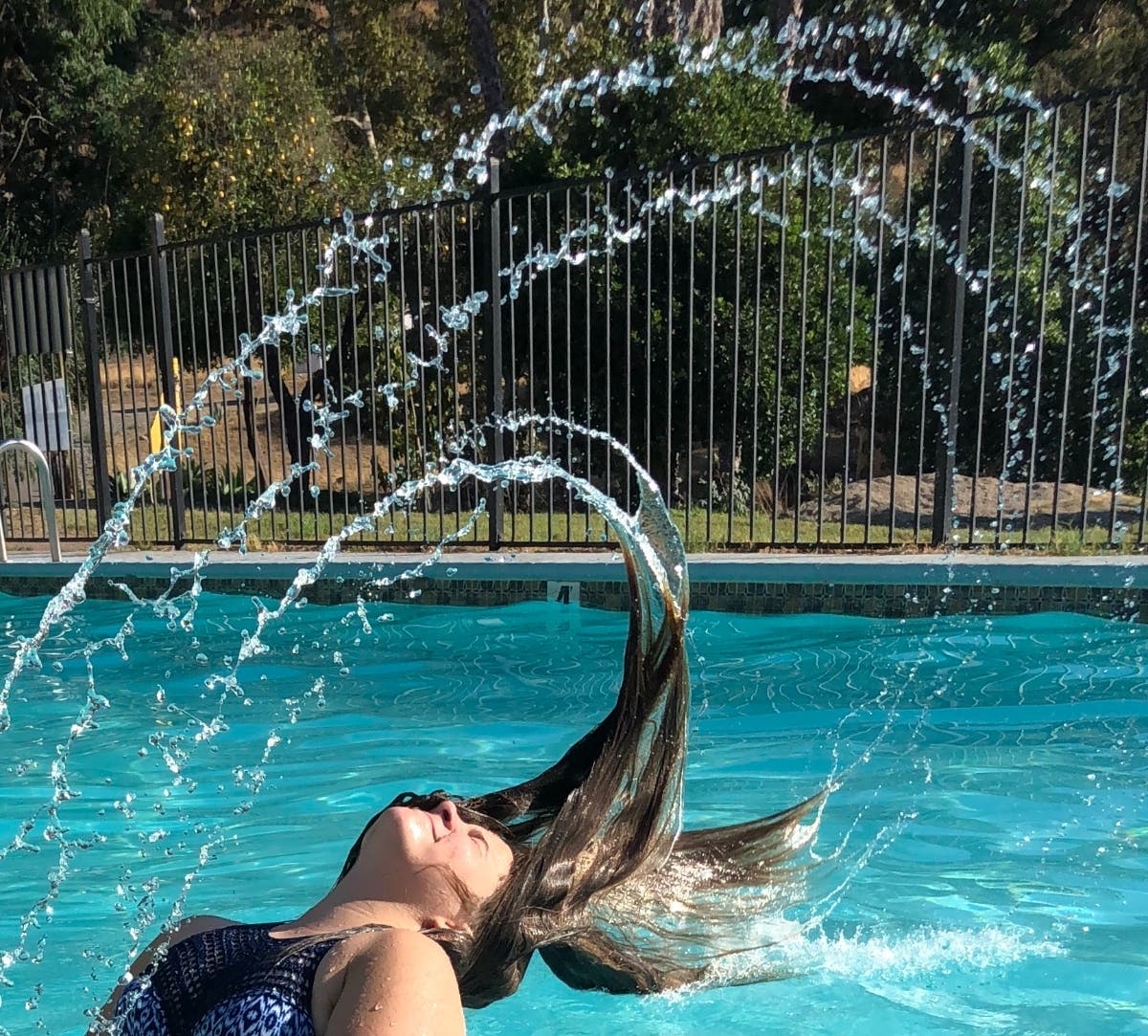 Swimming in El Cajon, California. 