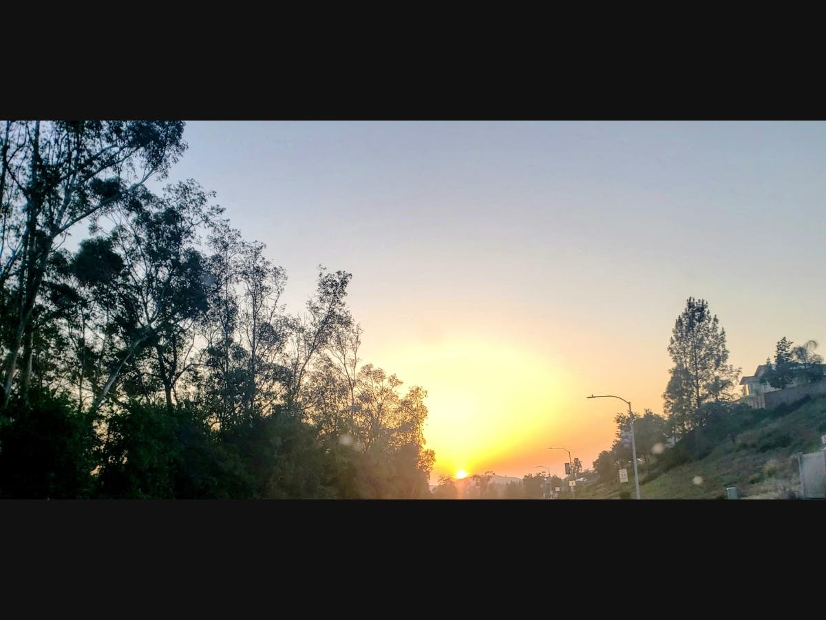 Sunset in Alpine, California. 