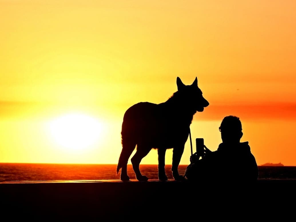 Sunset in Imperial Beach, California. 