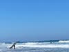 Surfers at North Ponto Beach in Carlsbad, California. 