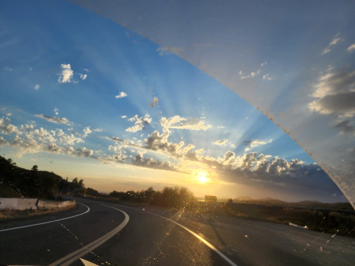 The view in El Cajon, California. 