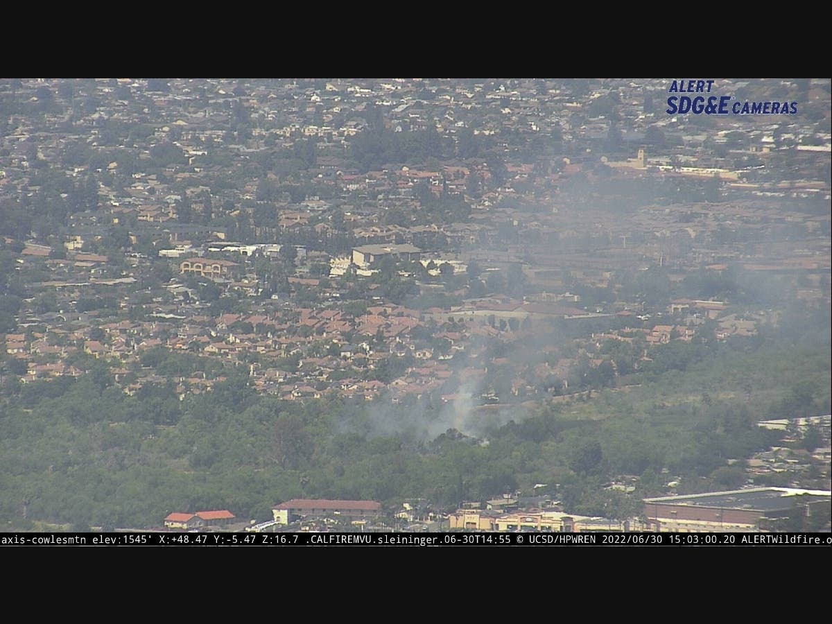 Brush Fire Sparks Behind Santee Walmart | Santee, CA Patch
