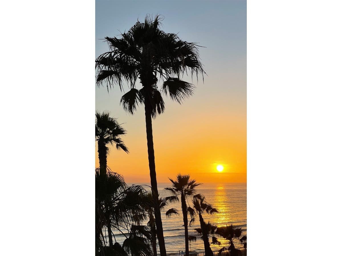 Sunset in Carlsbad, California. 
