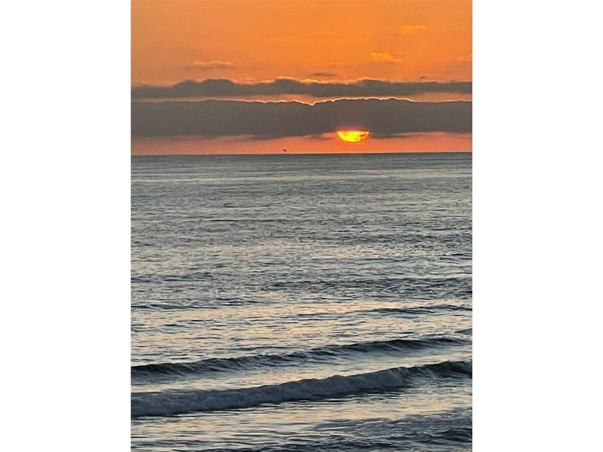 Sunset in Carlsbad, California.