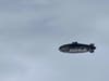 A Shark Week blimp flies over Carlsbad, California. 