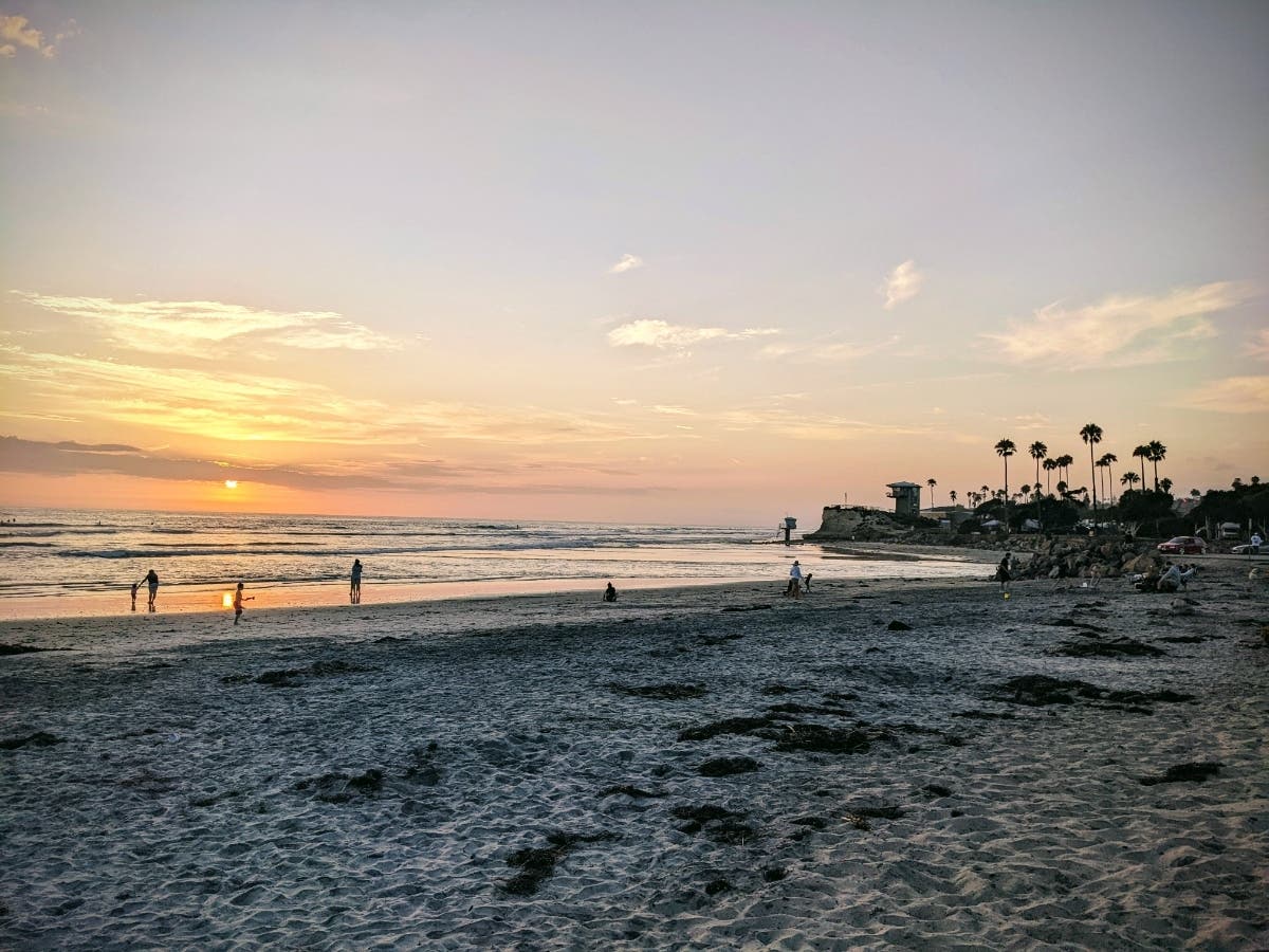 Cardiff Reef in Encinitas, California. 