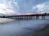 The Imperial Beach Pier in Imperial Beach, California. 