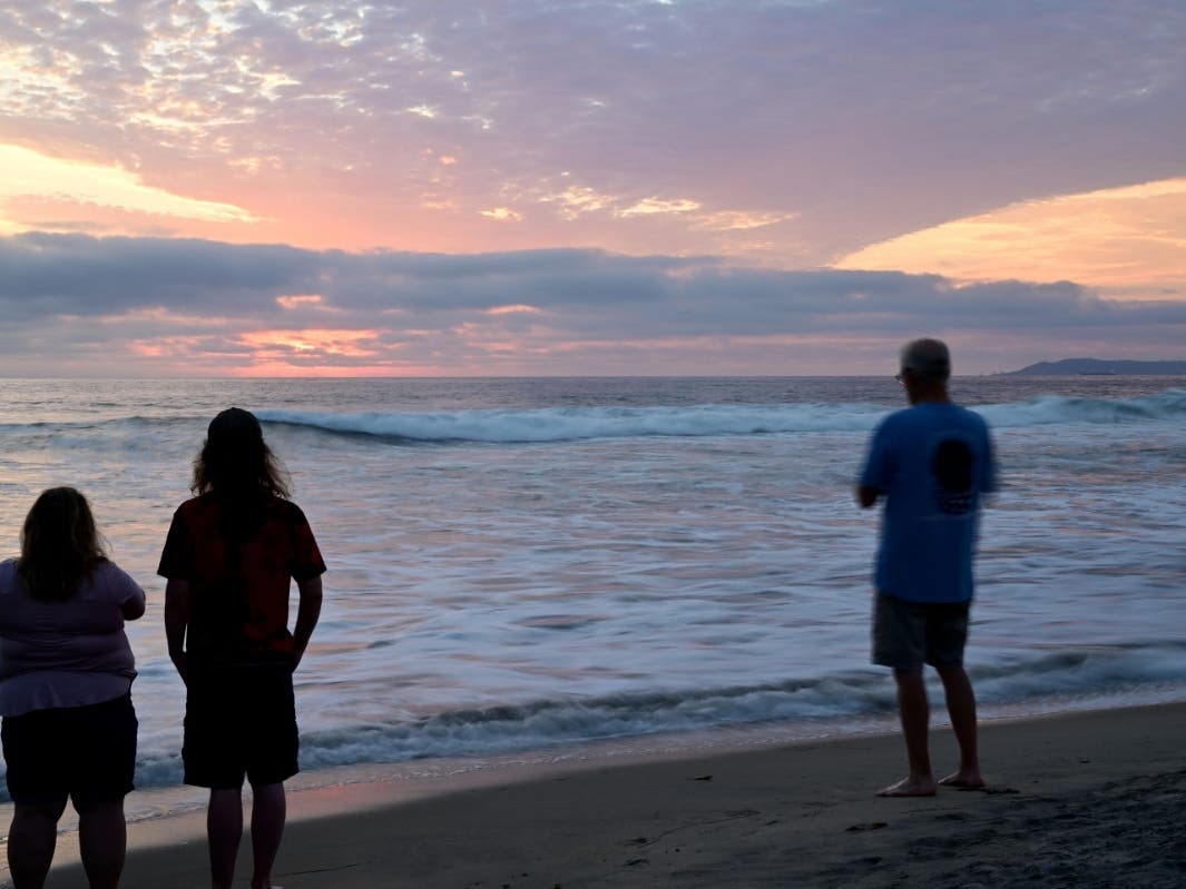 Sunset in Imperial Beach, California. 