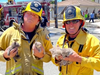 Five kittens were rescued from a smoldering fire at an apartment complex in Westminster.