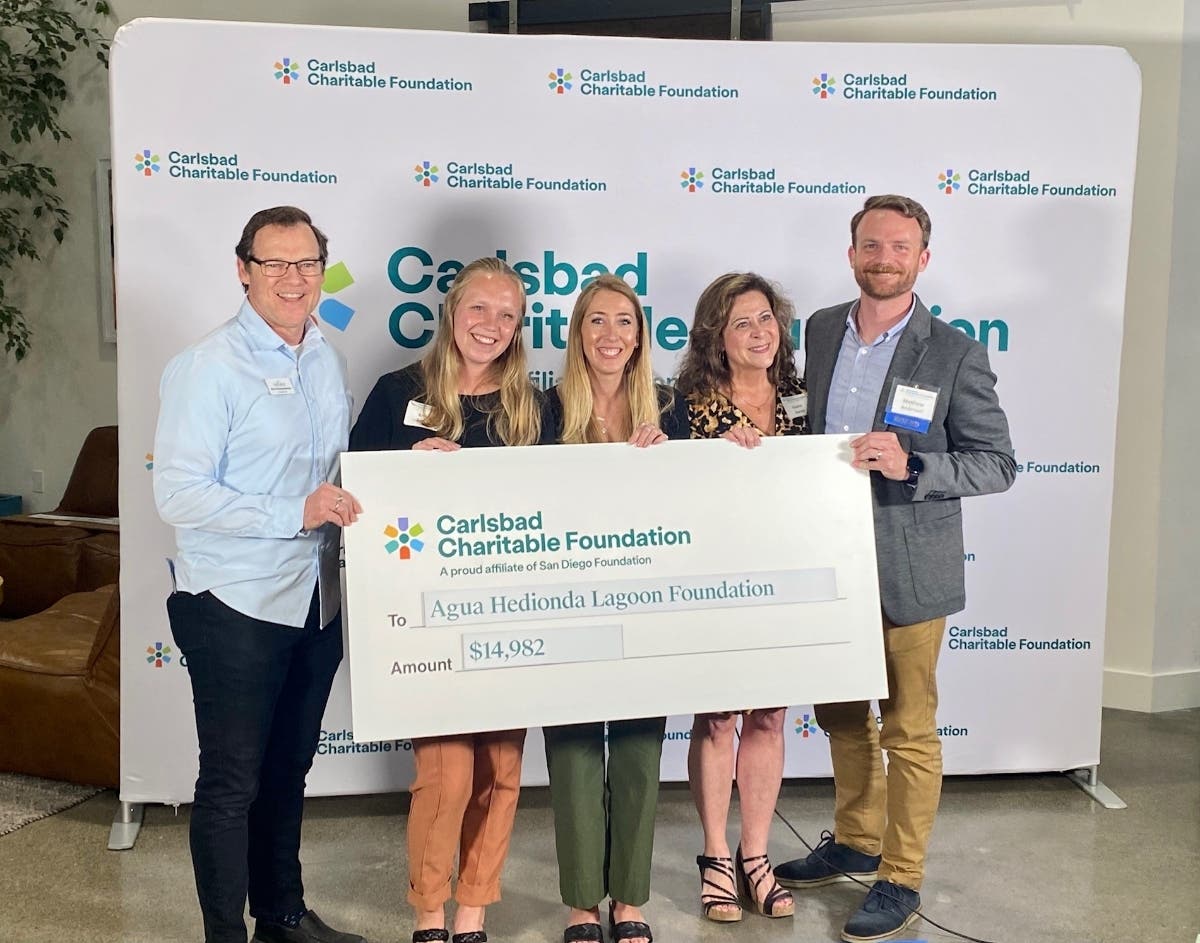 Agua Hedionda Lagoon Foundation was one of seven nonprofits awarded during Carlsbad Charitable Foundation's annual Grant Awards Celebration.