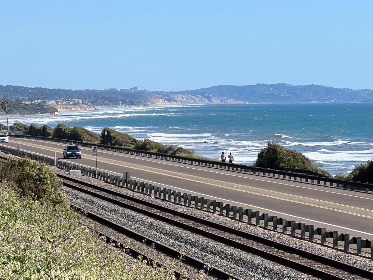 The Coastal Rail Trail in Encinitas, California. 