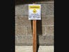 Officials posted signs along a two-mile stretch of the beach as a precaution.