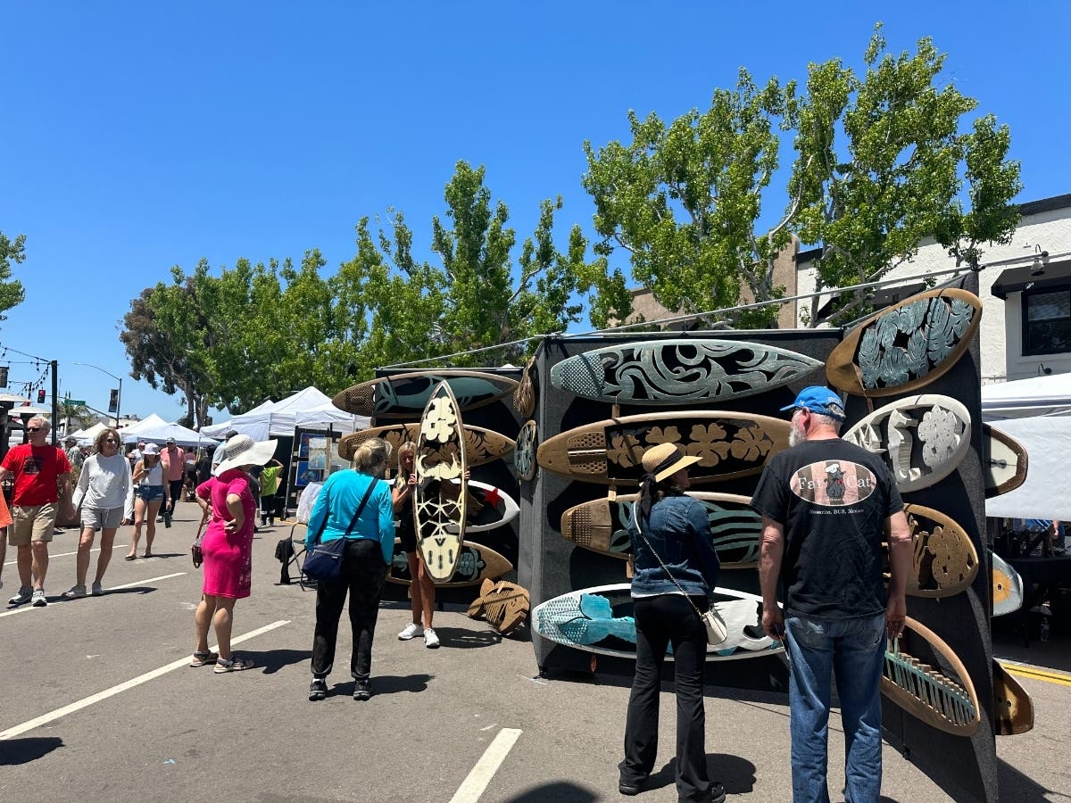 Art in the Village in Carlsbad, California. 