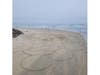 Sand art in Cardiff, California. 