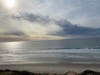 The sun shines over North Ponto Beach in Carlsbad, California. 