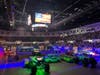 Hot Wheels Monster Trucks​ competed in the dark during the Hot Wheels Monster Trucks Live Glow Party​​ at Pechanga Arena in San Diego, California. 
