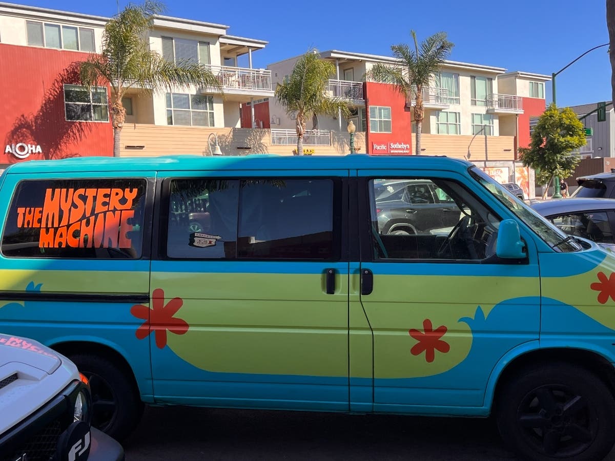 "The Mystery Machine" van in Encinitas.