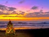A Christmas tree on Cardiff Reef. 