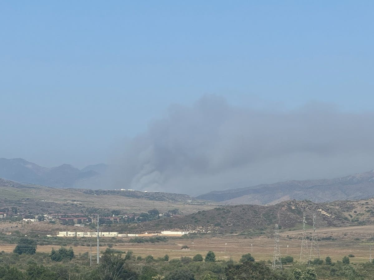 A brush fire sparked on Camp Pendleton. 