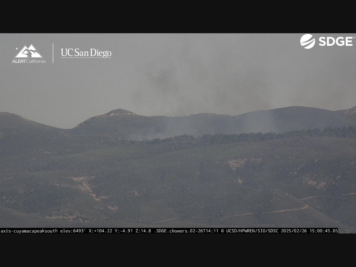 Crews Stop Brush Fire Near Mount Laguna In San Diego County | San Diego ...