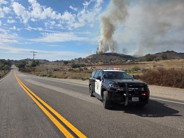 Vegetation Fire Forces Evacuations, Shuts Down Highway In Ramona Area ...