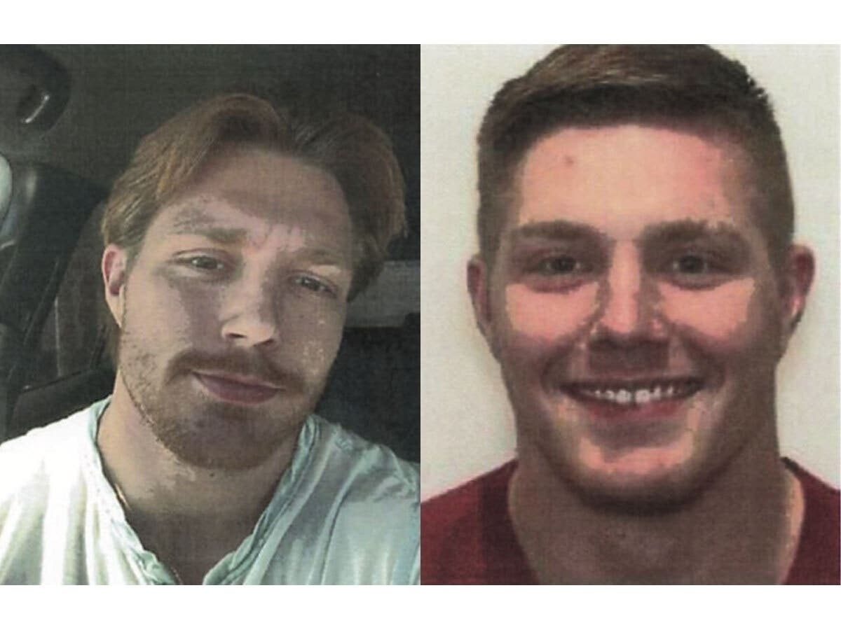 Investigators determined that the selfie, left, that Tyler Valenzia sent to a Virginia teenager he met on TikTok matched his driver's license photo, right. 