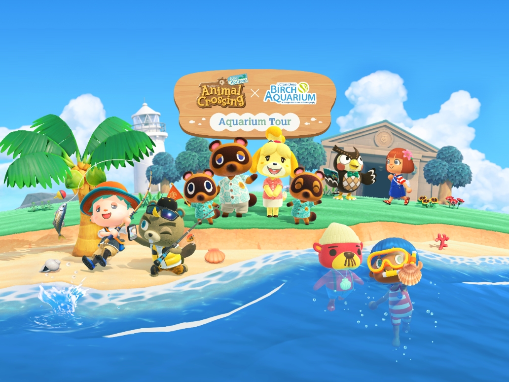 The tour will feature themed activities throughout the aquarium, including a photo opportunity featuring characters from the Animal Crossing: New Horizons game. 