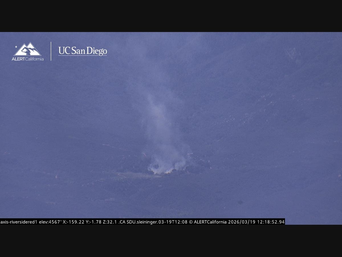 Smoke from the fire as seen from an ALERT California camera.