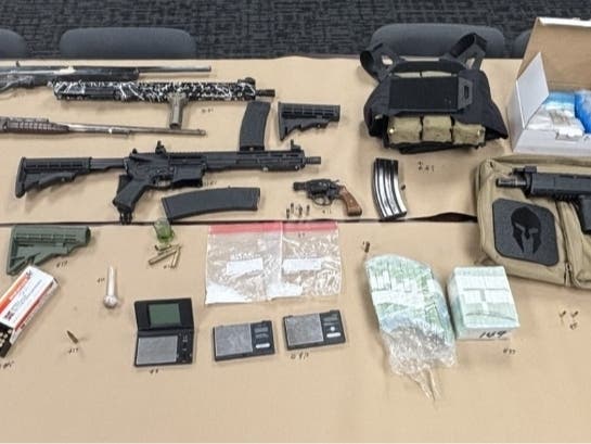 Bomb experts removed explosives from the home of a San Bruno man suspected of selling drugs and illegal firearms, police said.