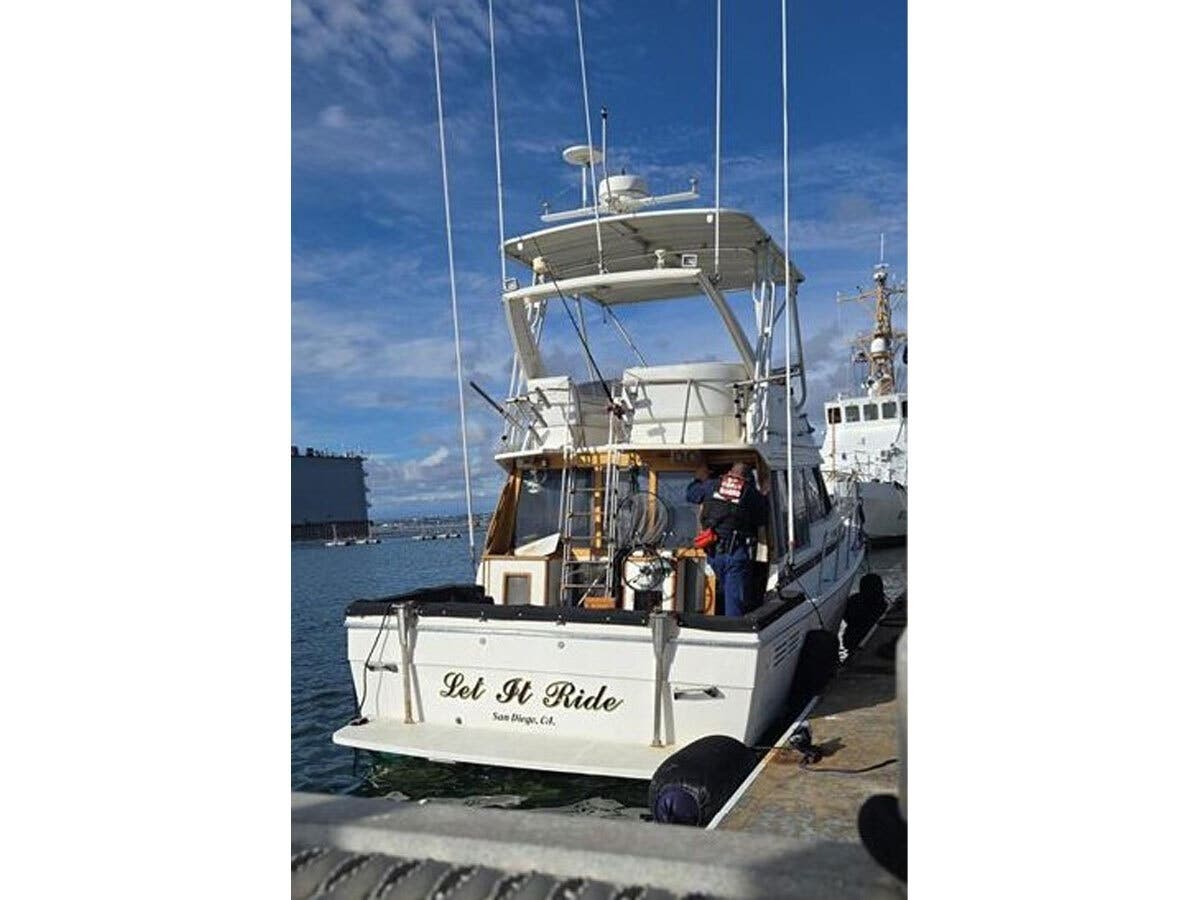 A boarding team from Coast Guard Station San Diego launched a 45-foot Response Boat-Medium to intercept the vessel.