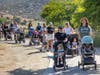 The classes take advantage of the park's early opening hours and are designed for parents exercising with children in strollers.