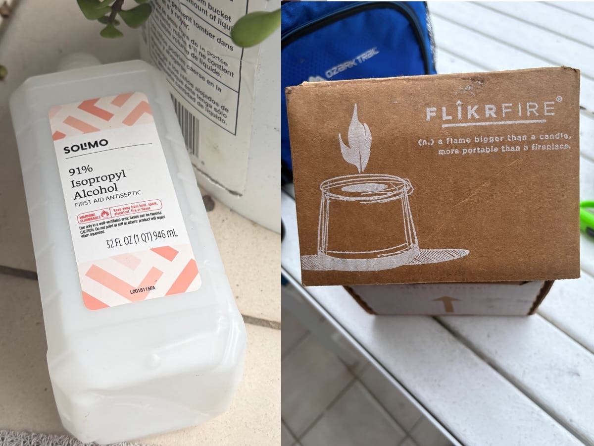 A preliminary investigation indicates rubbing alcohol was  used as fuel for the tabletop fire device, according to the fire department.