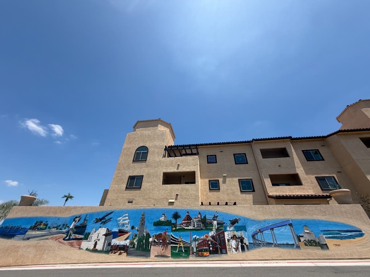 The mural celebrates San Diego's people, places and history.