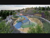 The park will offer a wide range of amenities, a Veterans Memorial Plaza and preserve nearly half the site as open space.