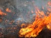 The fire was spreading at a dangerous rate, officials said.